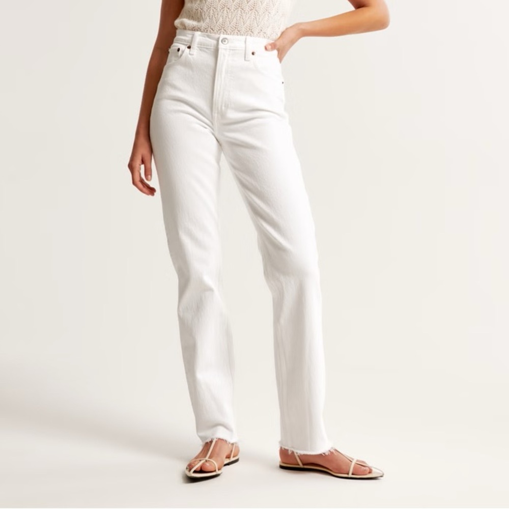 Abercrombie & Fitch Curve Love The 90s Straight Ultra High Rise | 6